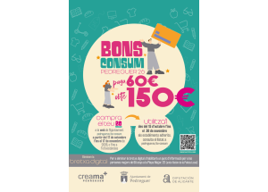 BO CONSUM PEDREGUER 2026: Compra per 60€ i gaudeix de 150€ per a les teues compres cartel de la noticia BO CONSUM PEDREGUER 2026: Compra per 60€ i gaudeix de 150€ per a les teues compres