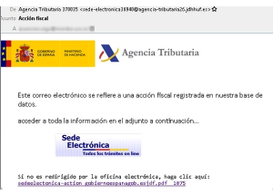 Cuidado: Un nuevo email que suplanta a Hacienda