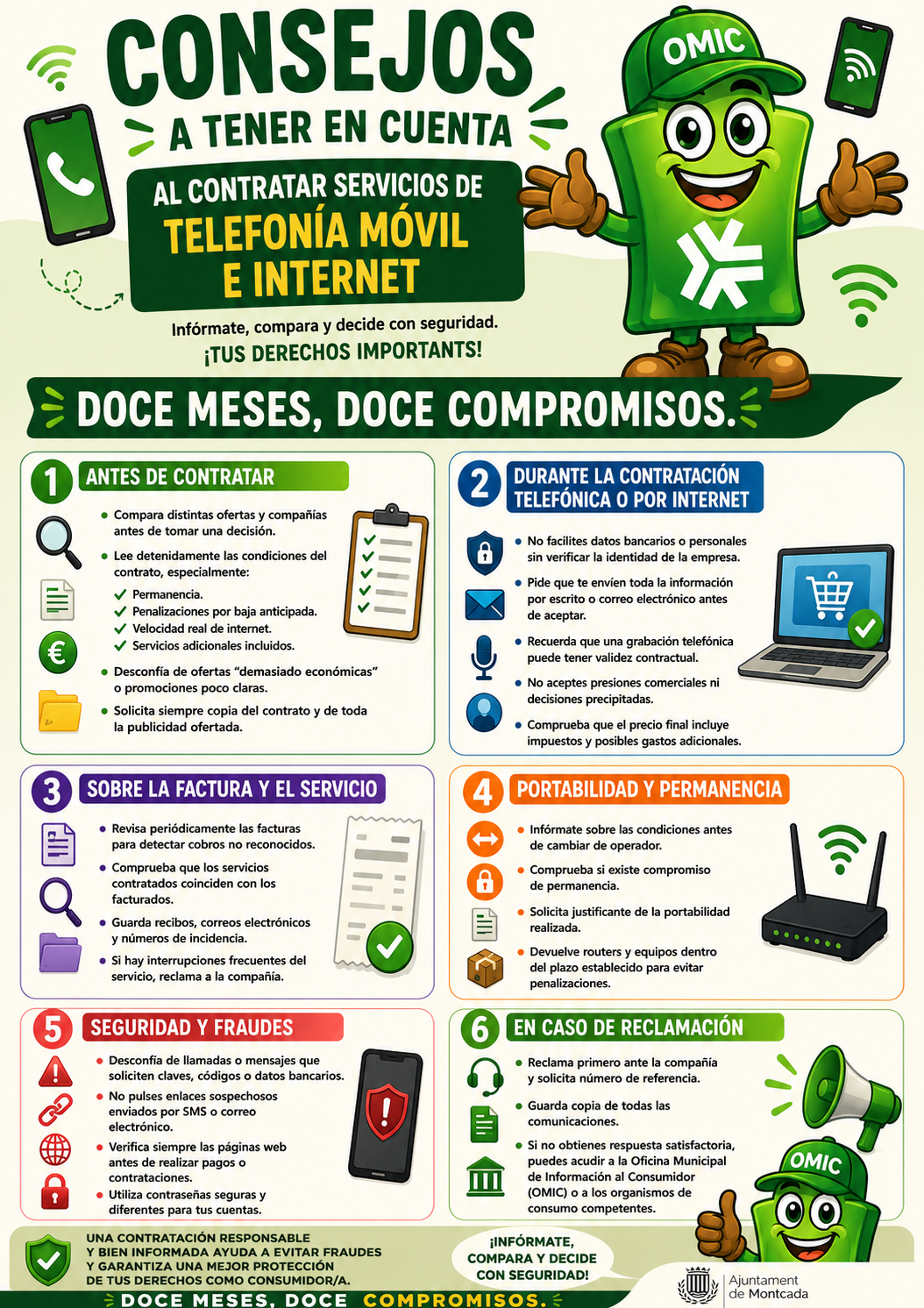 CONSEJOS A TENER EN CUENTA AL CONTRATAR SERVICIOS DE TELEFONÍA MÓVIL E INTERNET